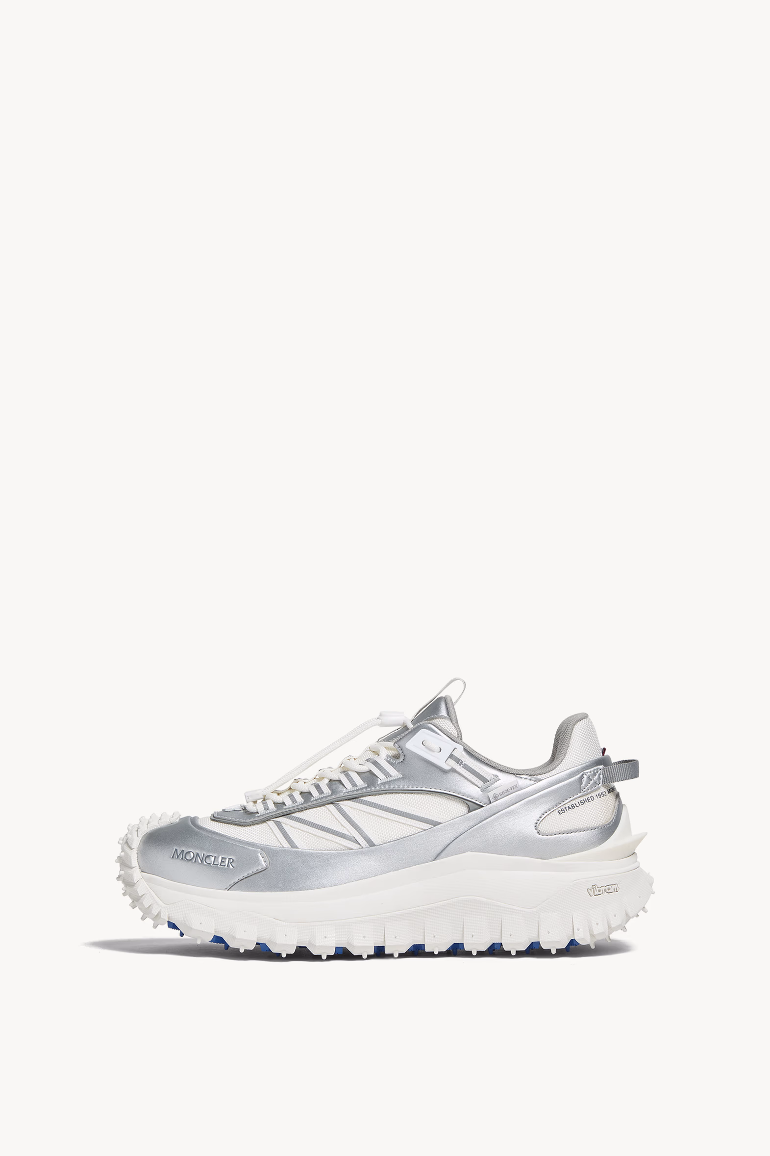 Trailgrip GTX Leather Sneakers Men Silver Moncler 0